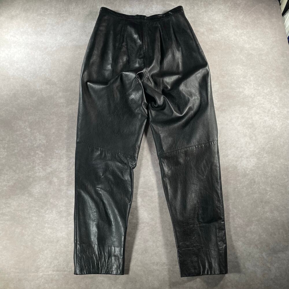 Vintage Women’s Evan Davies Leather Tapered Leg Pants 29x27